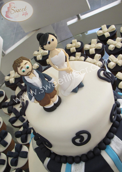 figuras de novios personalizadas y divertidas para queques de boda en costa rica y mini cakes